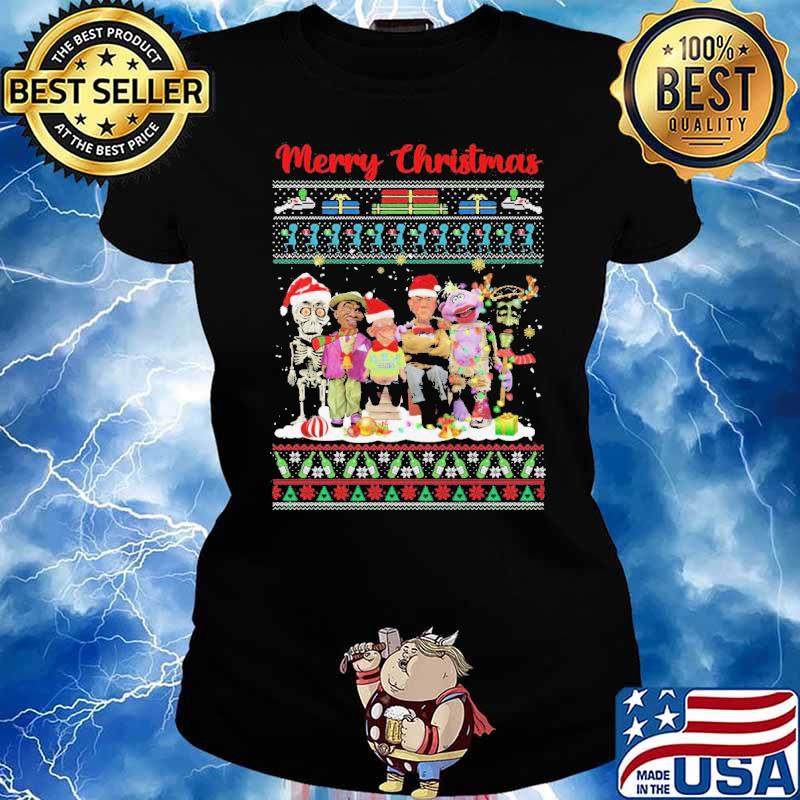 Merry Christmas Ugly Jeff Dunham Shirt Ladies tee