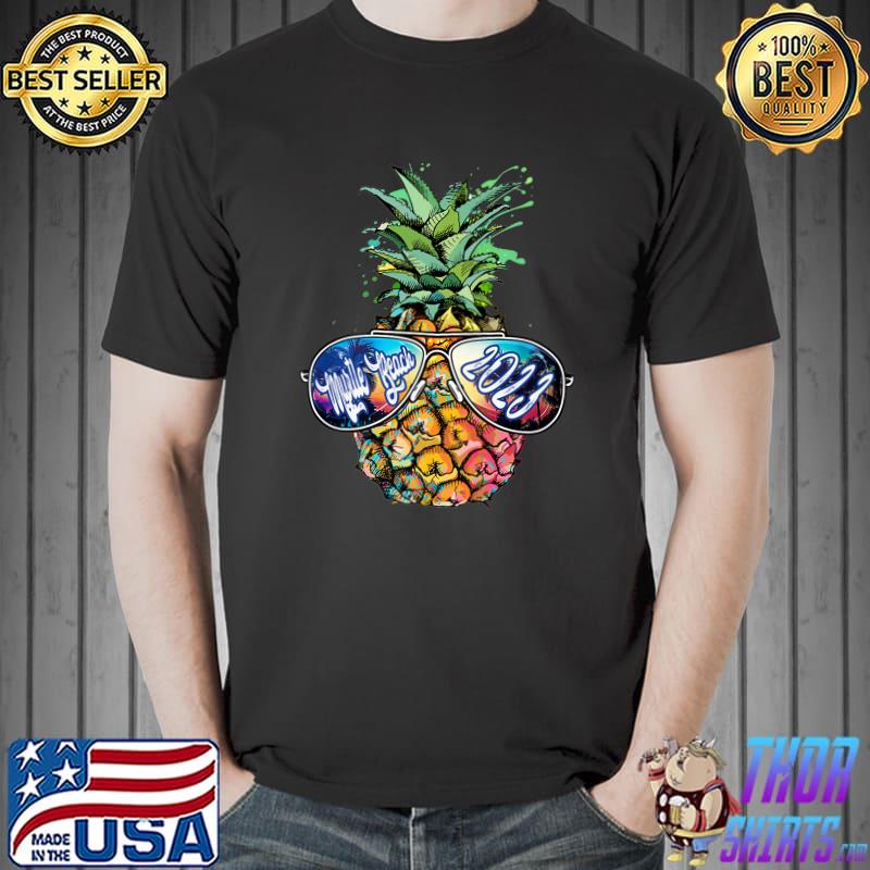 Pineapple Sunglasses Myrtle Beach 2023 Theme Family Vacation T-Shirt
