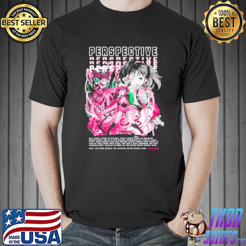 Pink design perspective seven deadly sins anime shirt