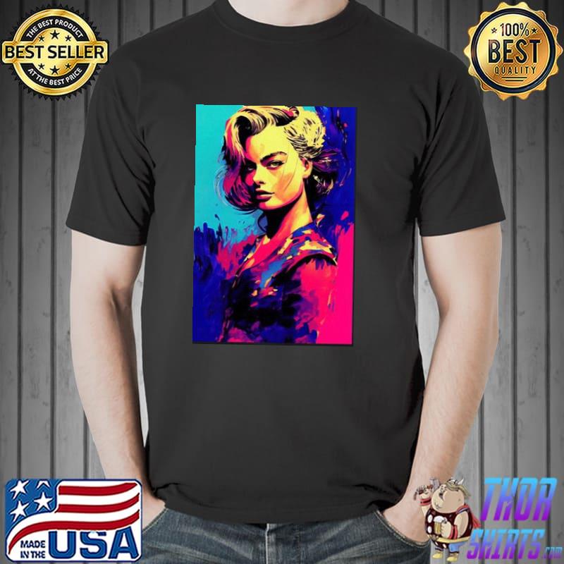 Pop art margot robbie trending shirt