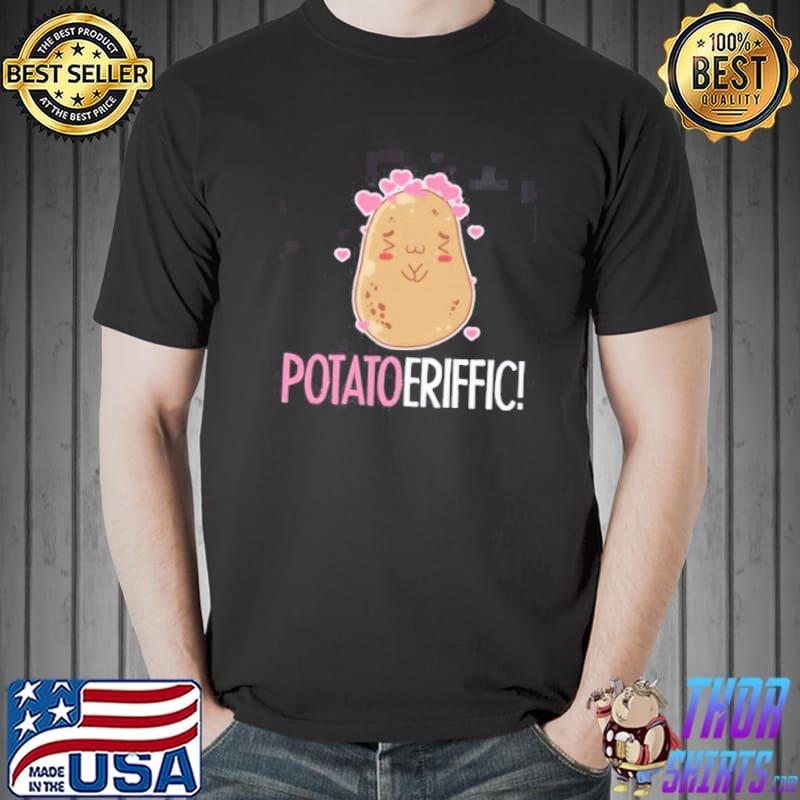 Potatoeriffic sweet potato kawaiI food veggie heart trending shirt