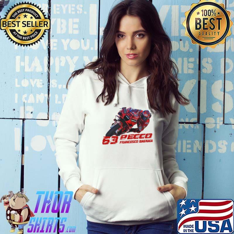 Red typographic design francesco bagnaia classic s Hoodie