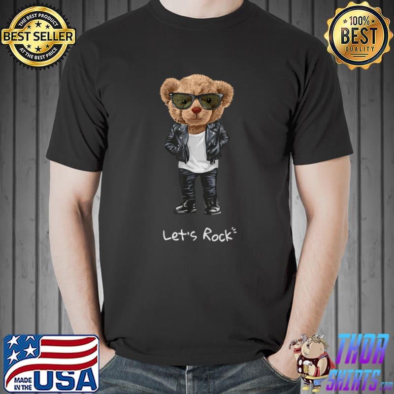 Rocking teddy wear sunglass rock music bear rocker T-Shirt
