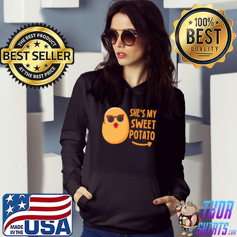 She's My Sweet Potato I Yam Thanksgiving Couples Matching PJ T-Shirt Hoodie