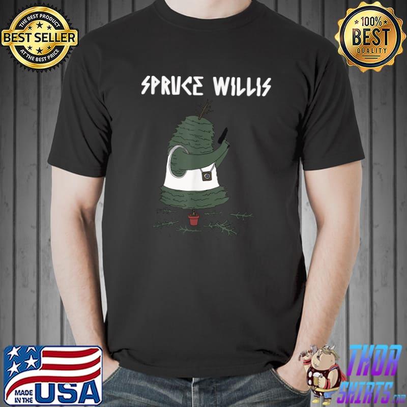 Spruce Willis Apparel Merry Christmas Tree Spy T-Shirt