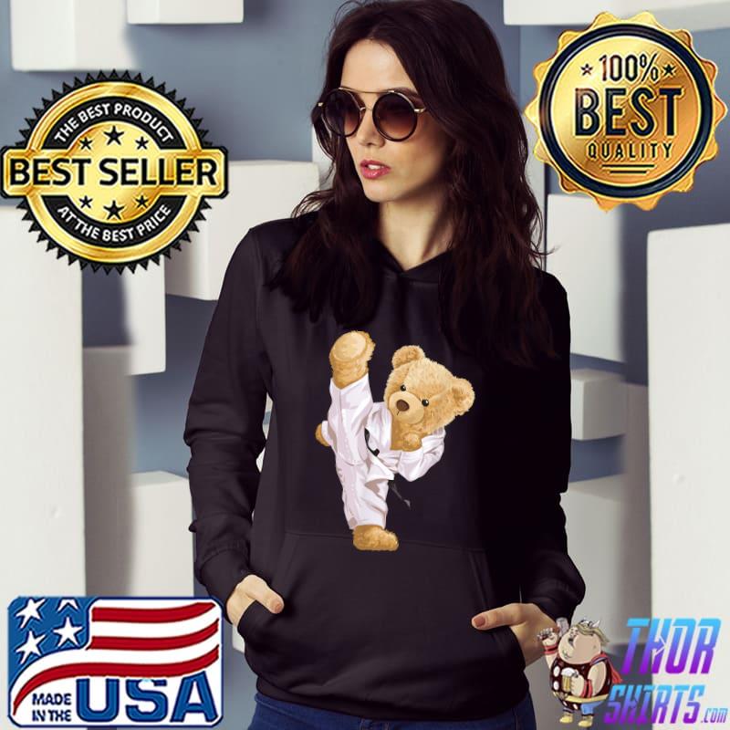 Teddy Karate Bear T-Shirt Hoodie