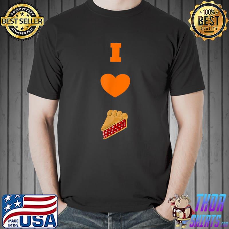 Thanksgiving Day I Love Pie Pumpkin Cake T-Shirt