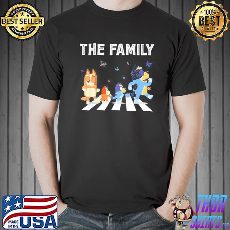 The family blueys cartoon shirt