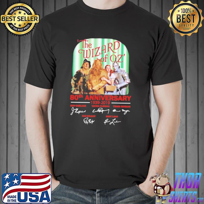 The wizard of oz 80th anniversary 19392019 signatures classic shirt