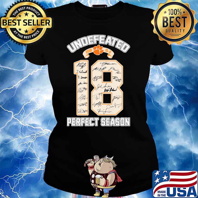 Undefeated 18 Perfect Season s Ladies tee