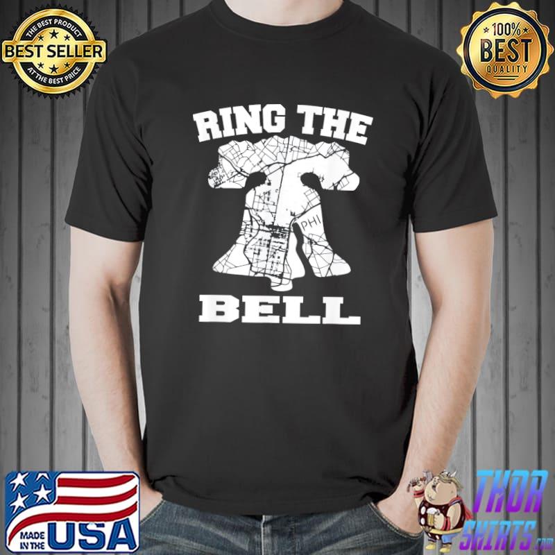 Vintage philly ring the bell philadelphia street map liberty shirt