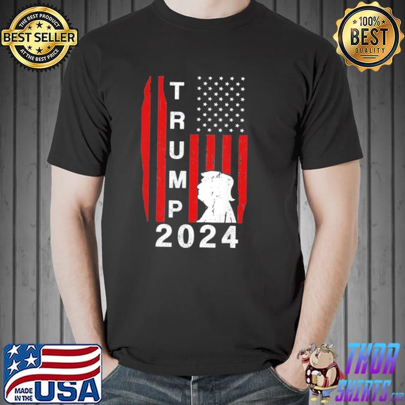 Vote Trump for president Trump 2024 America flag shirt
