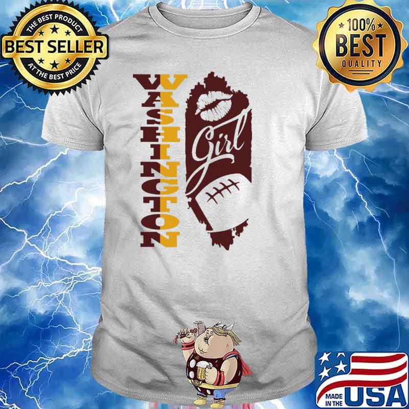 Washington Girl Lip Baseball Shirt
