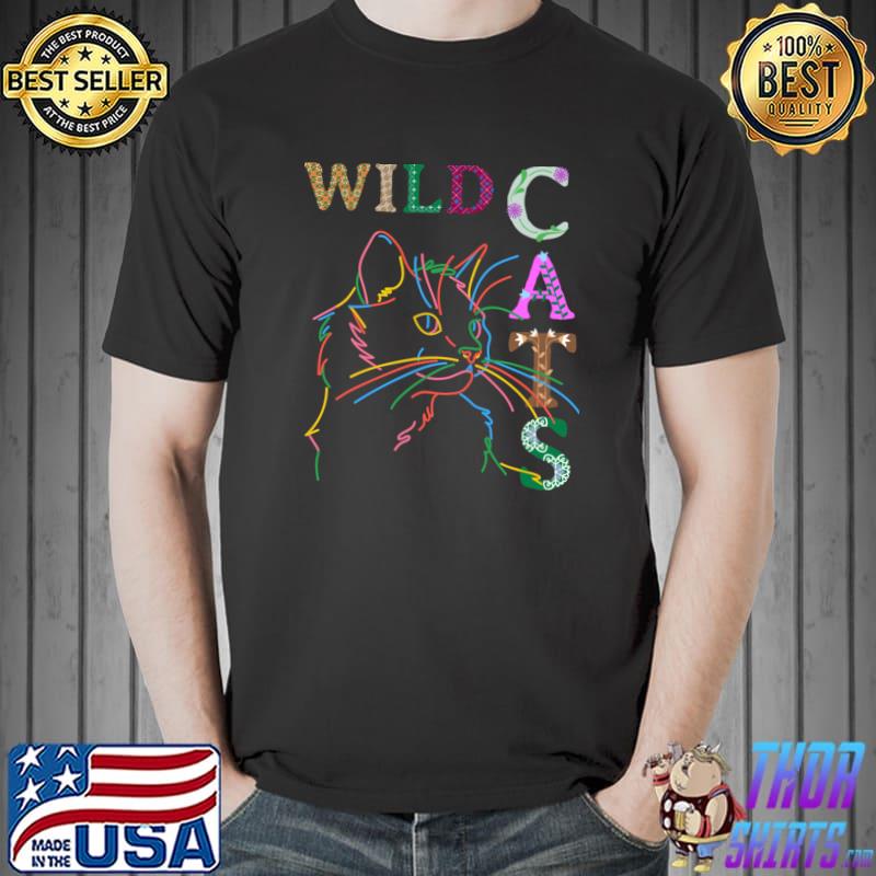 Wild cats colorful feline T-Shirt