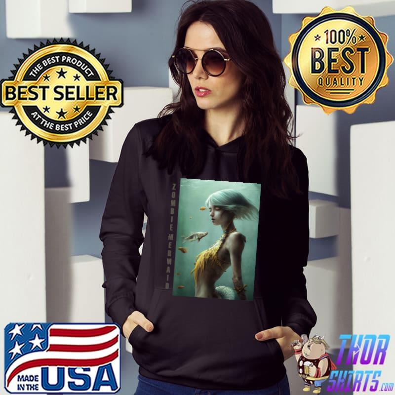 Zombie Mermaid 1 Undead Horror Gothic Dark Fantasy Vampire T-Shirt Hoodie