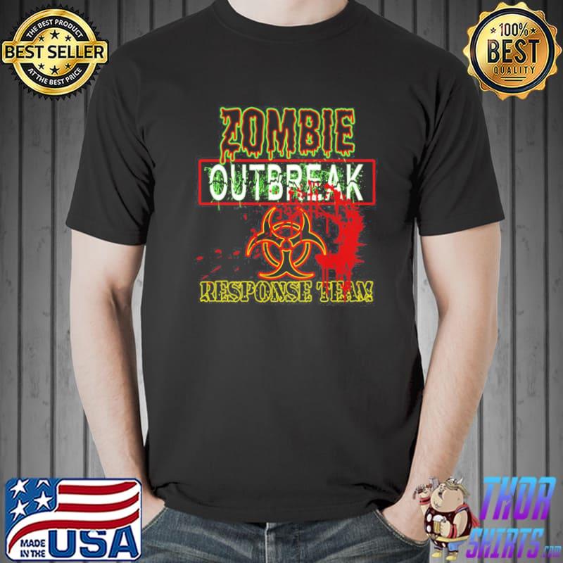 Zombie outbreak response team biohazard radioactive shirt