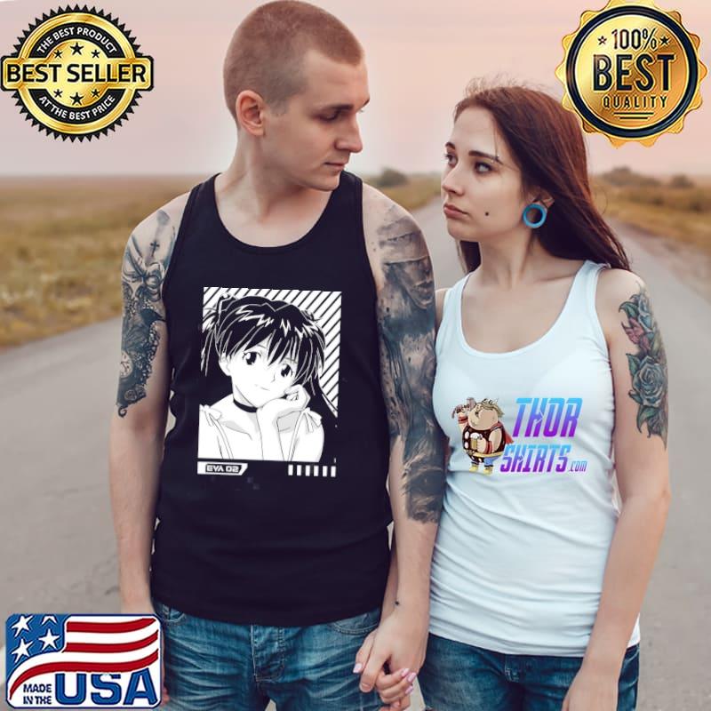 02 asuka langley soryu neon genesis evangelion retro style s Tank Top