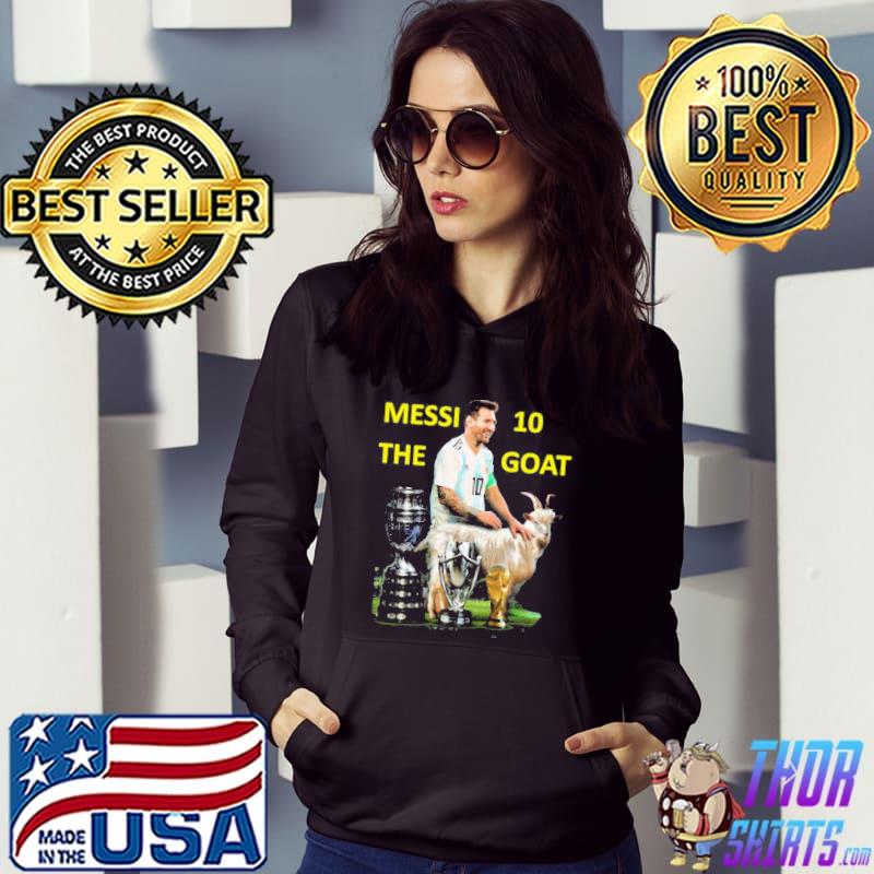 #10 goat lionel messI with all cups s Hoodie