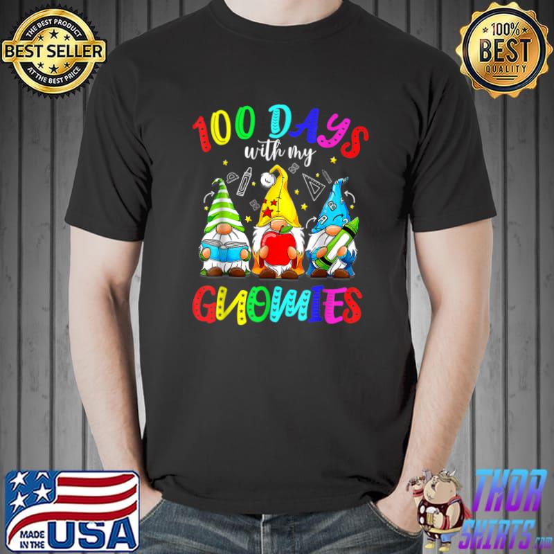 100th Day 100 Days Of School Gnome Costume Colorful T-Shirt