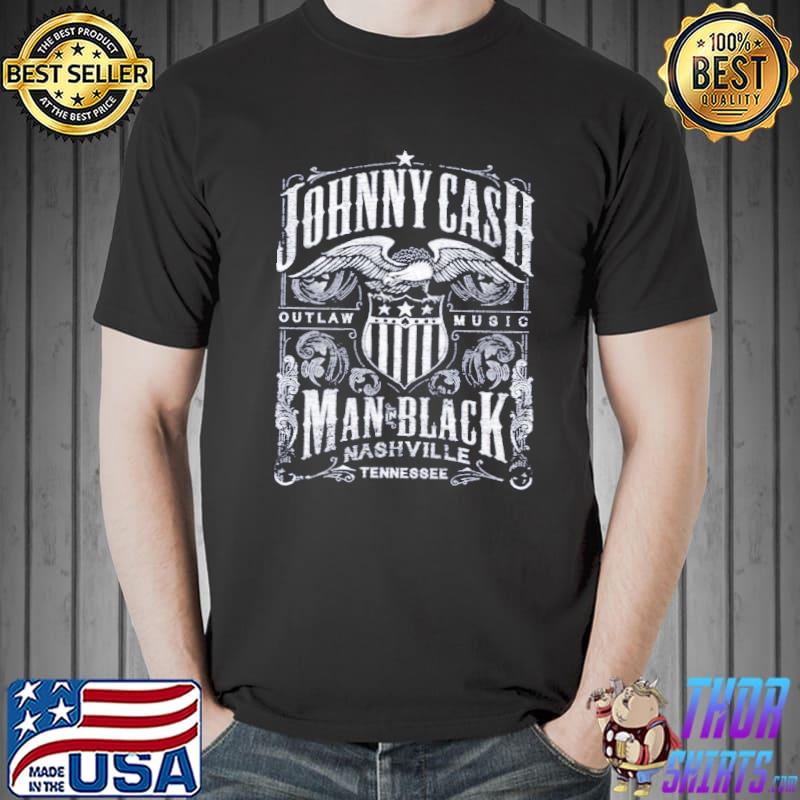 1994 johnny cash the man in black shirt