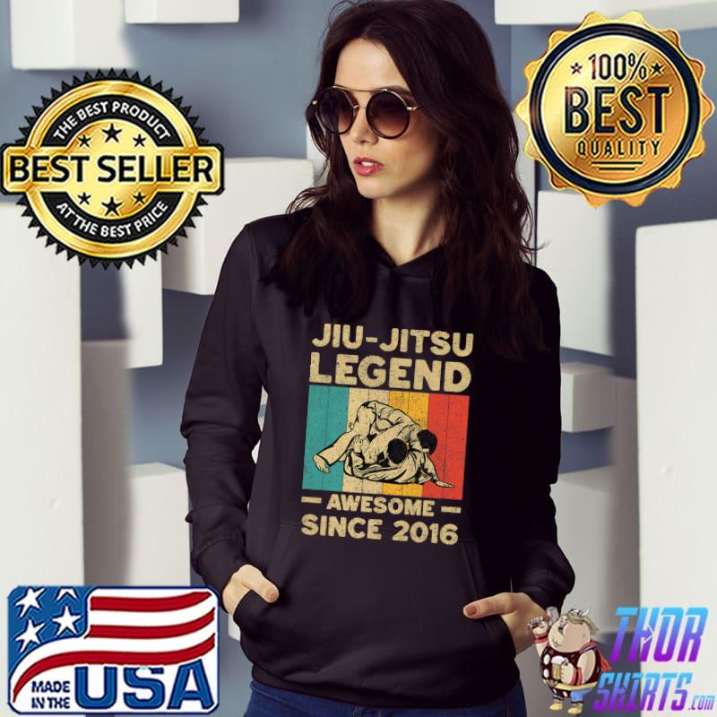 6 Years Old Jiu-Jitsu Legend Awesome Since 2016 Vintage T-Shirt Hoodie