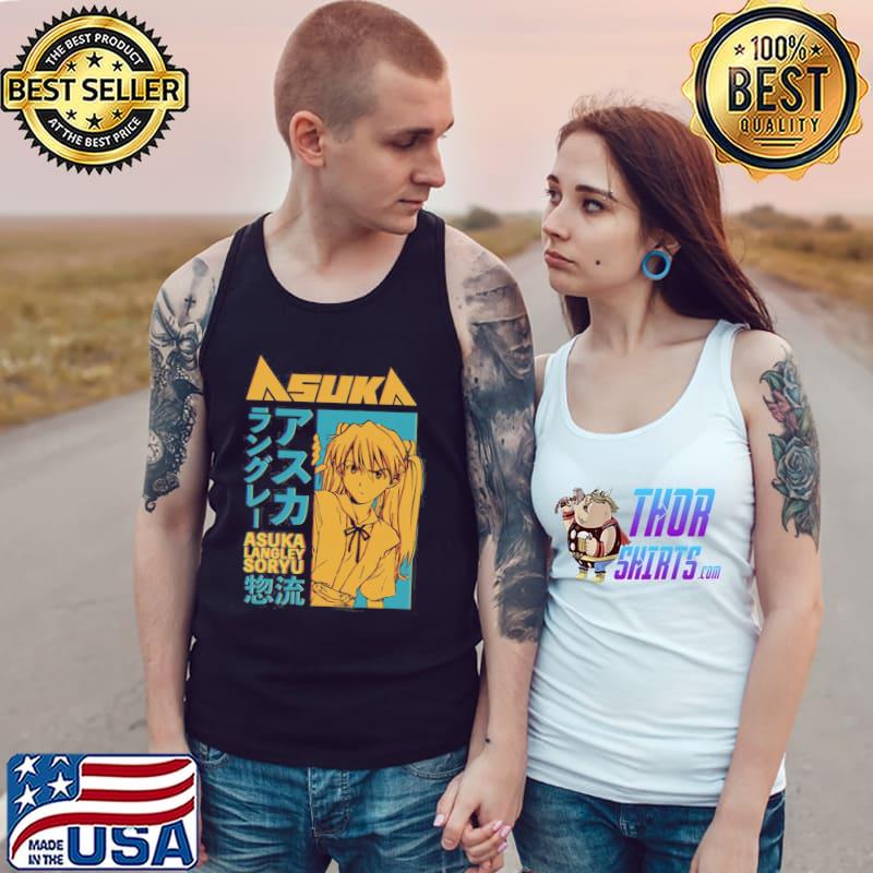Aesthetic edit yellow green neon genesis evangelion asuka langley classic s Tank Top