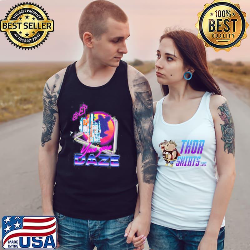 Aesthetic retro vaporwave synthwave yare yare daze meme quote classic s Tank Top