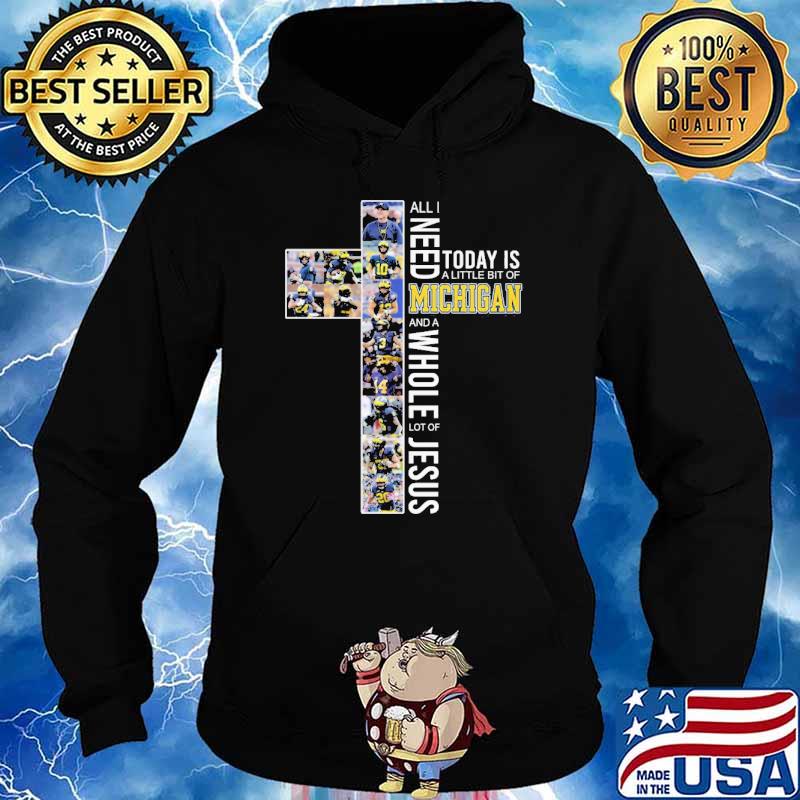 All I Need Today Is A Little Bit Of Michigan Shirt Hoodie