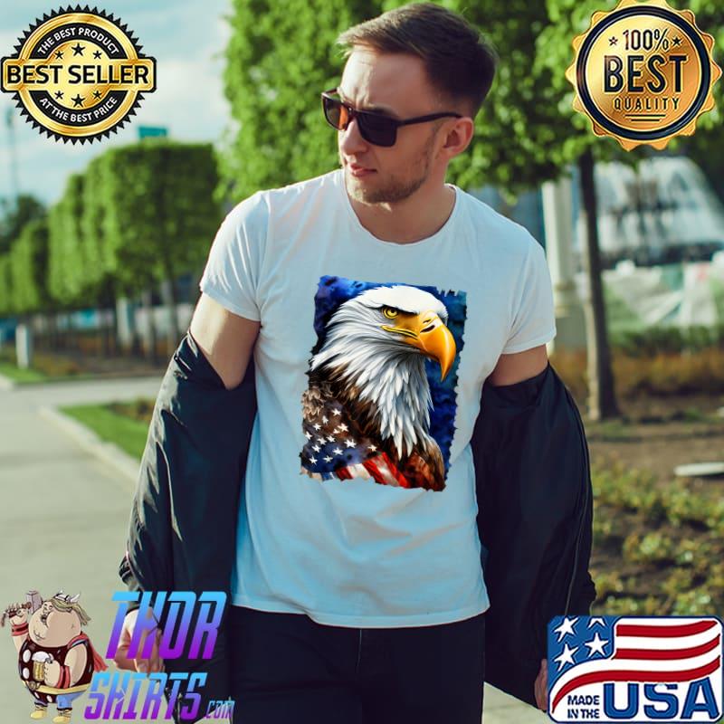American Bald Eagle Usa Flag Freedom Patriotic Election 2024 T-Shirt
