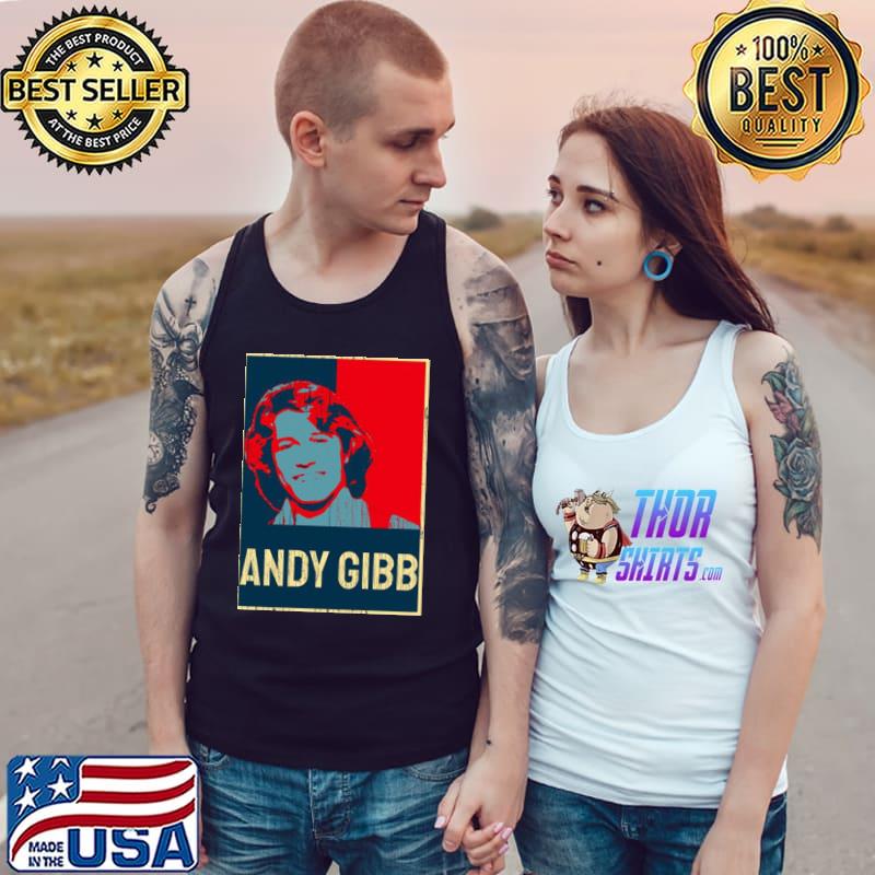 Andy gibb vintage graphic portrait s Tank Top