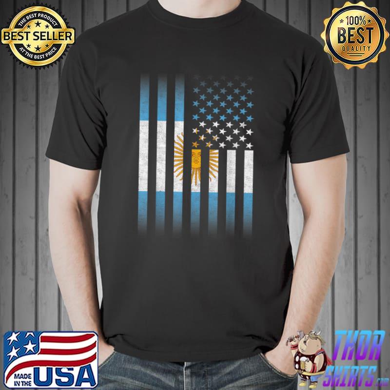 Argentinian American Flag Argentina Usa Argentine Champions T-Shirt