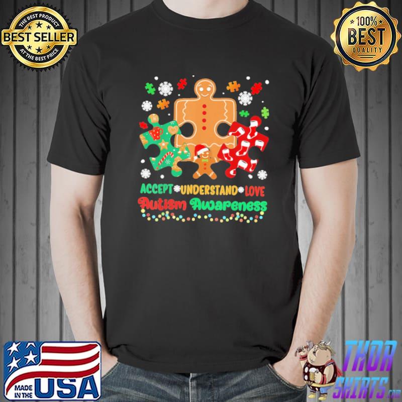 Autism Awareness Accept Understand Love Christmas Shirt
