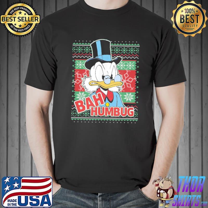 Bah humbug christmas Donald duck cartoon funny classic shirt