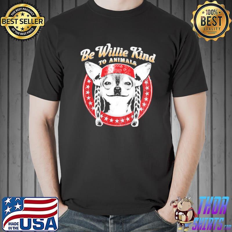 Be willie kind to animals youth willie nelson shirt
