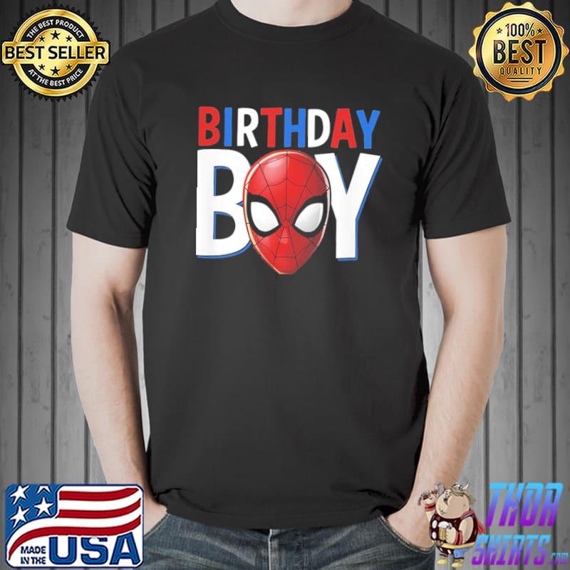 Birthday boy spider man for birthday gifts classic shirt