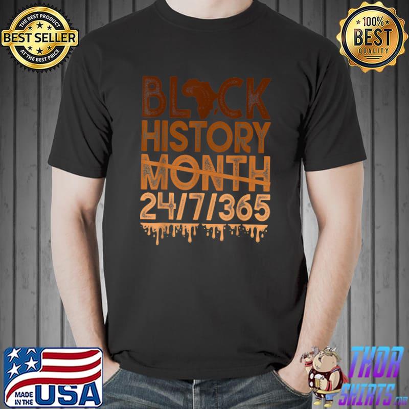 Black History Month 2023 Black History 365 Melanin Pride T-Shirt