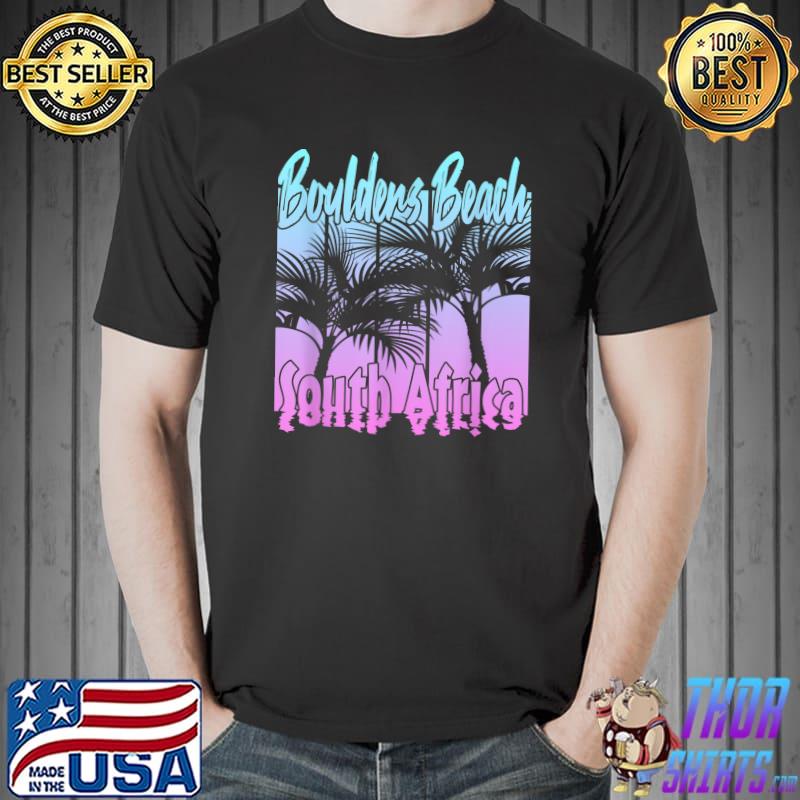 Boulders Beach South Africa Palms Tree Vintage T-Shirt