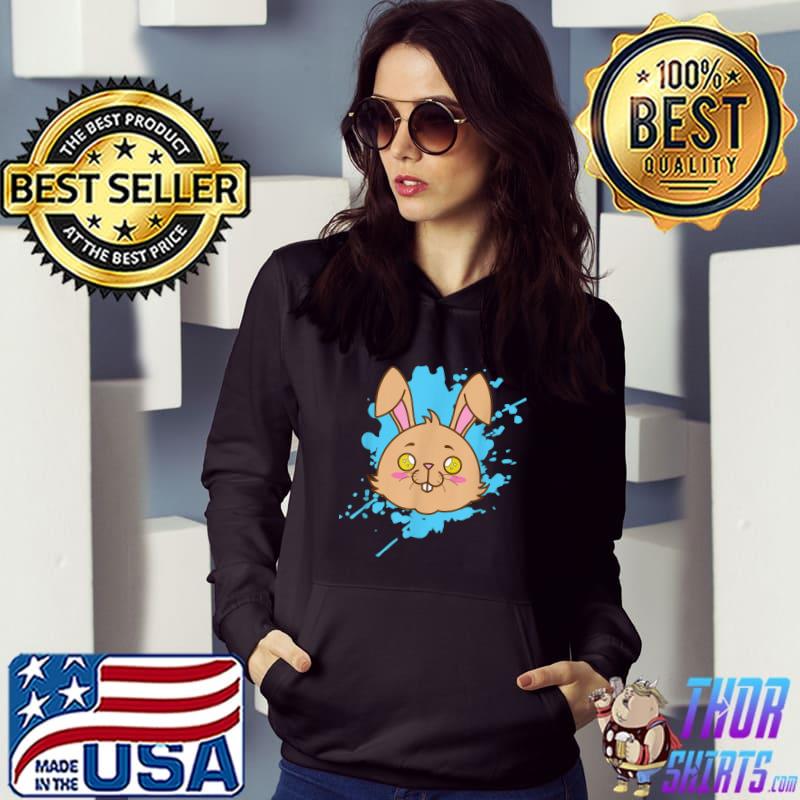 Bunny In japanese Kawaii Style Animal Watercolor T-Shirt Hoodie