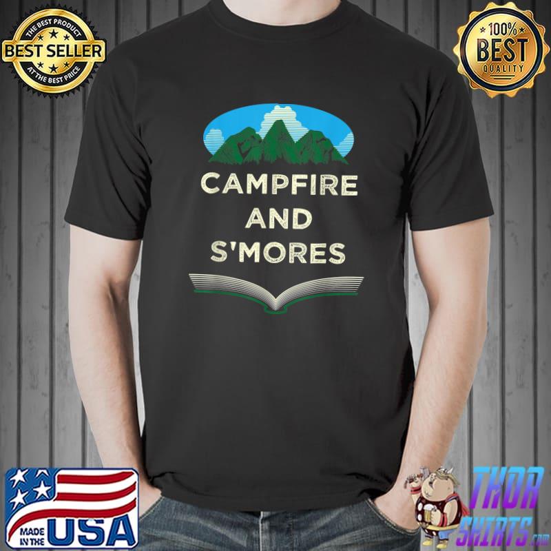 Campfire And Smores Mountain Food Camping Foodie Camper Vacation Trip T-Shirt