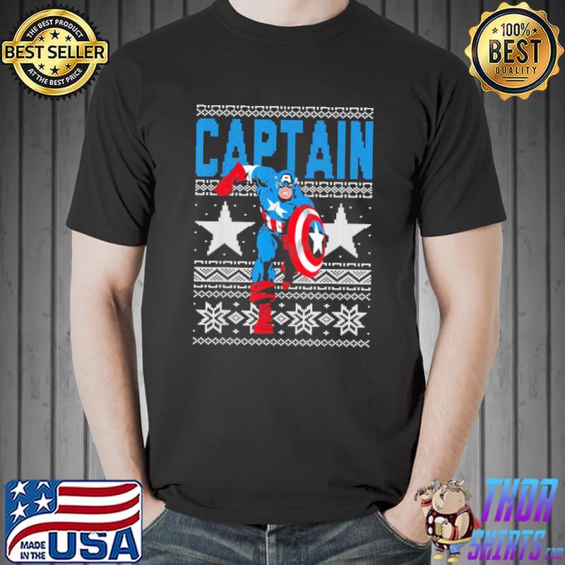 Captain American stars ugly christmas classic shirt