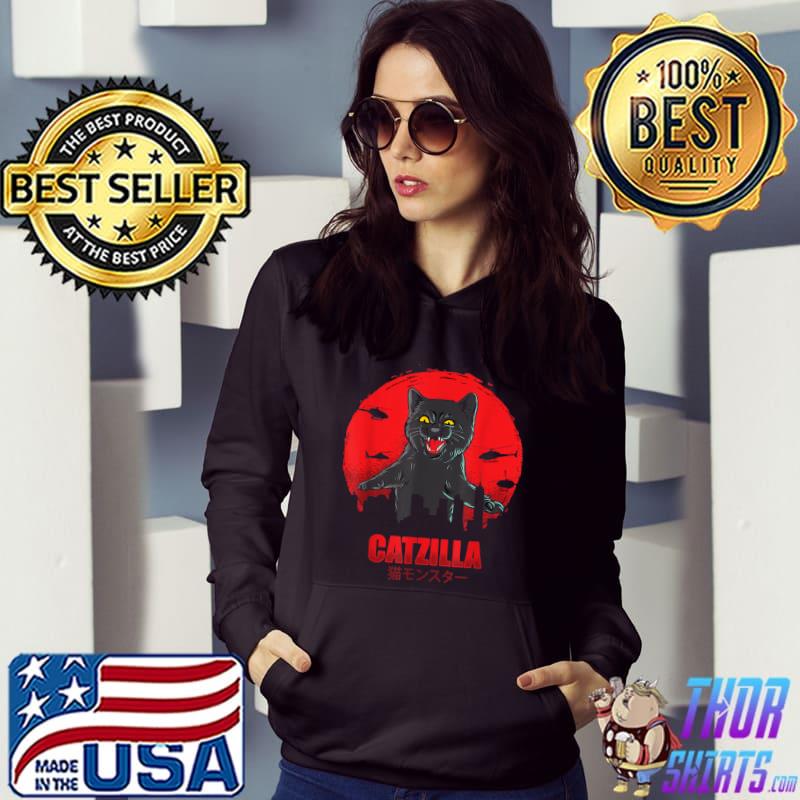 Catzilla Cute Cat Stuff For Cat Lover Blood Moon T-Shirt Hoodie
