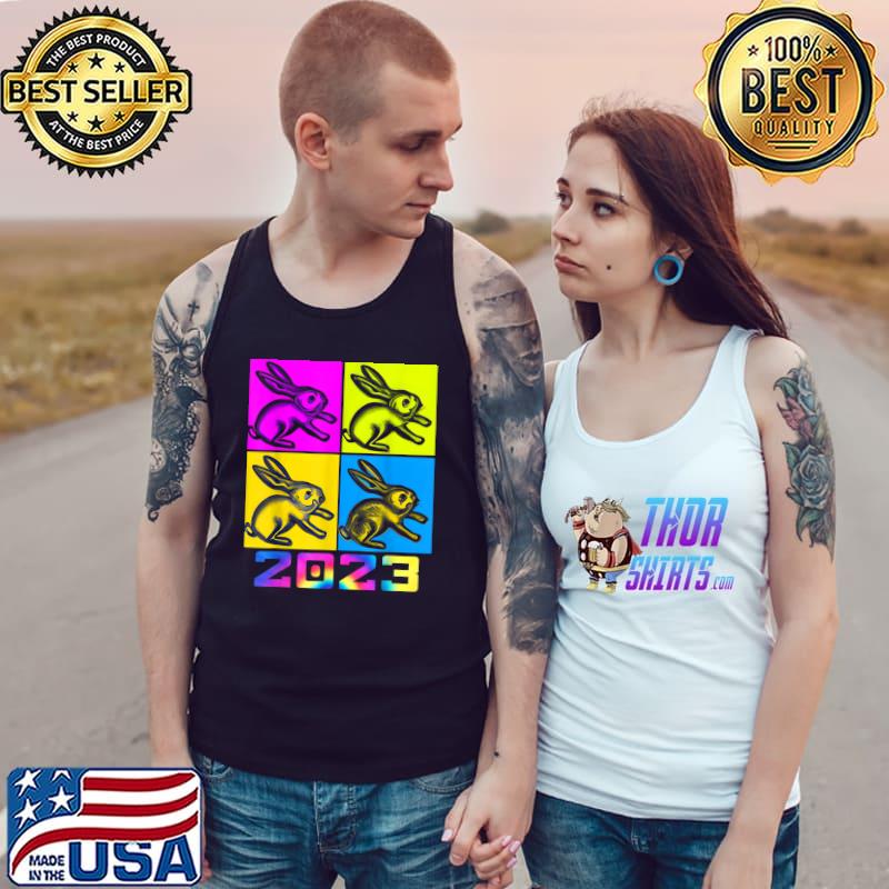 Chinese New Year 2023 Year Of The Rabbit Mandarin Year 2023 Tye Die Colors T-Shirt Tank Top