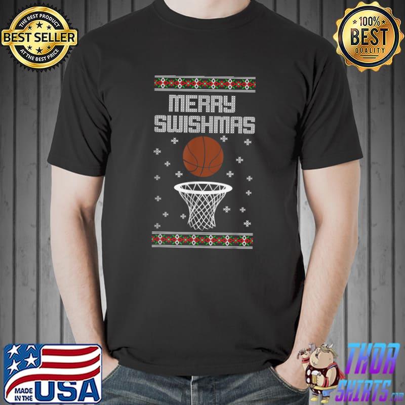 Christmas Basketball Lover Xmas Matching Pajamas T-Shirt