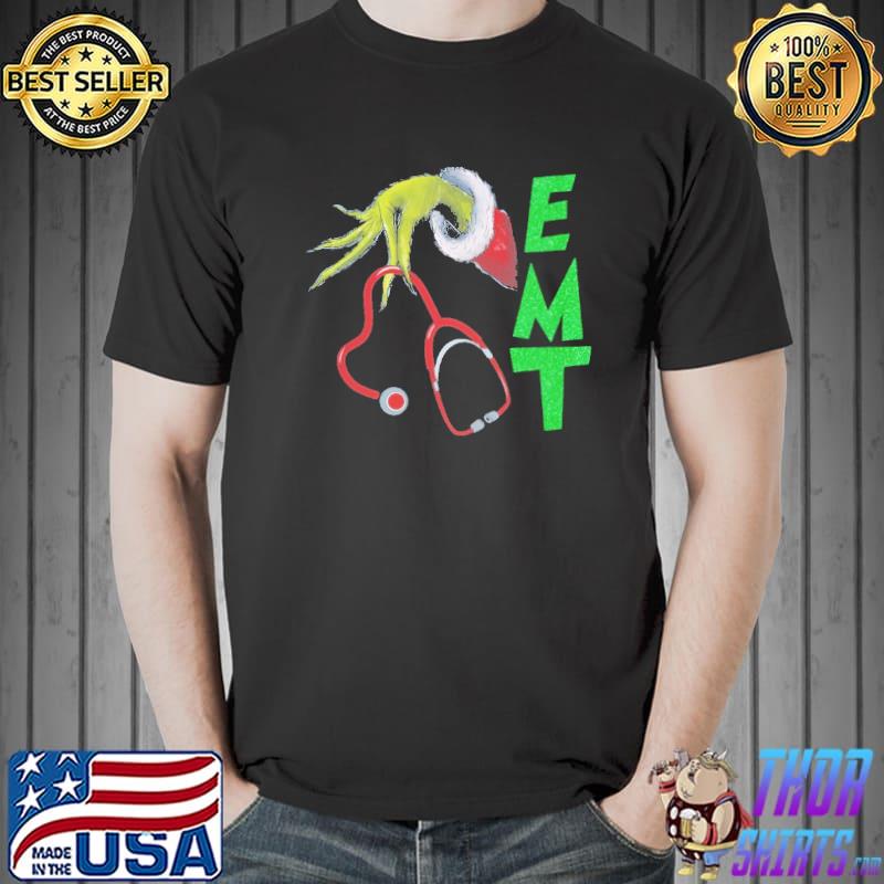 Christmas Grinch EMT Shirt