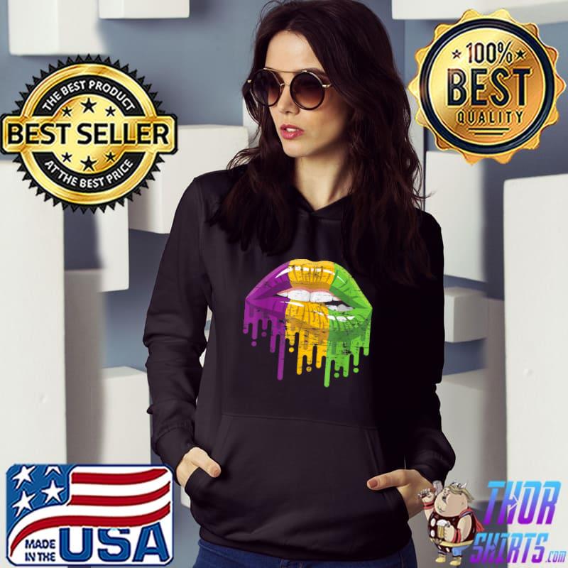 Costume Party Carnival Parade Gifts Lips Mardi Gras T-Shirt Hoodie