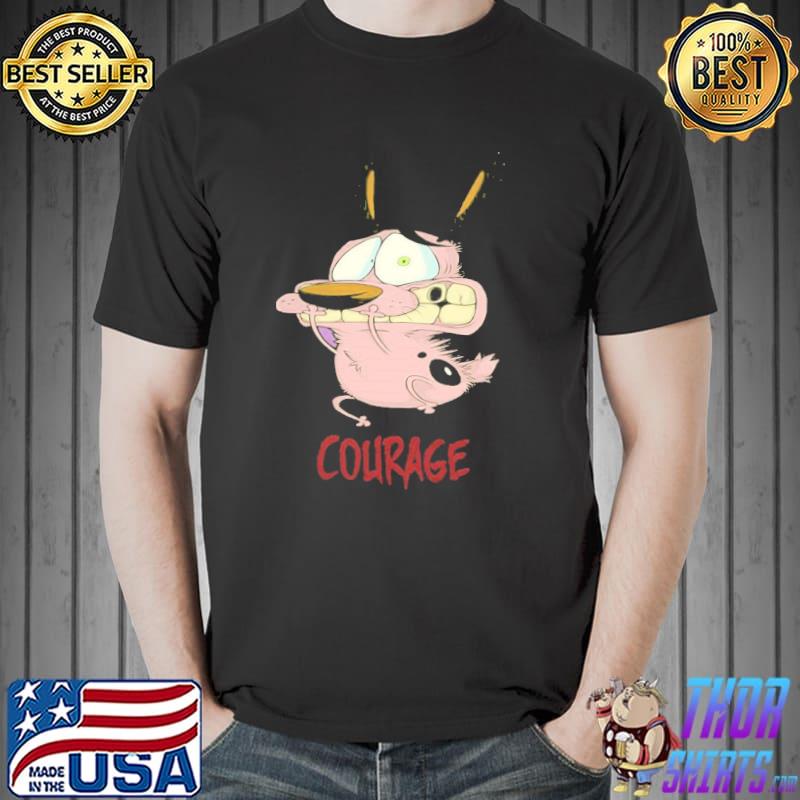 Courage the cowardly cartoon design shirt