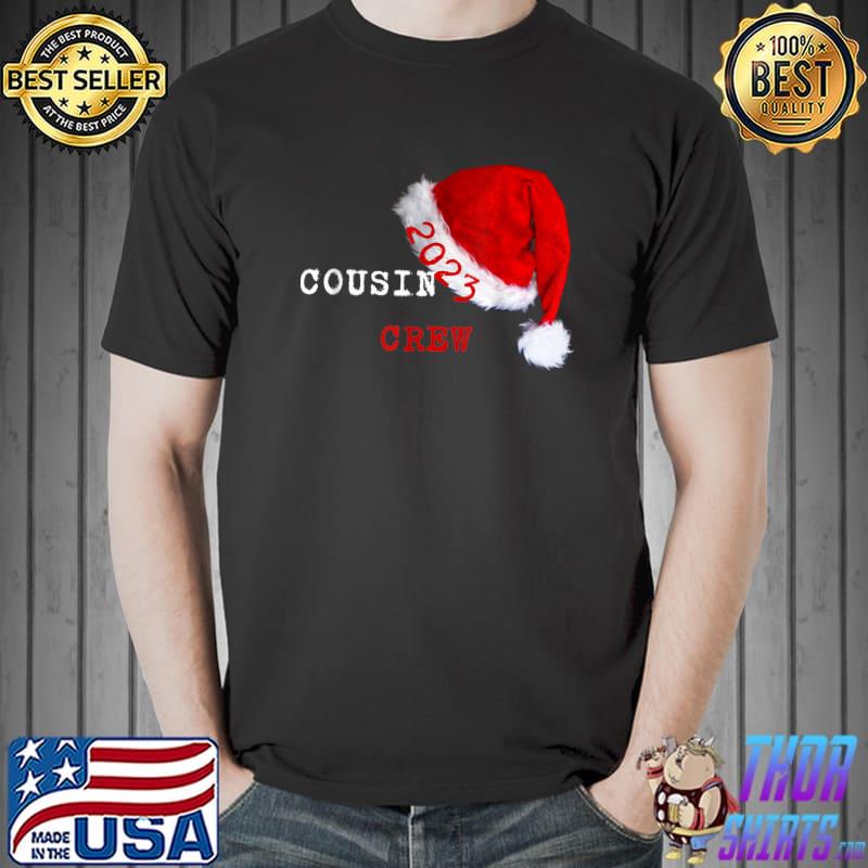 Cousin Crew Christmas Santa Hat Red Pajamas Family T-Shirt
