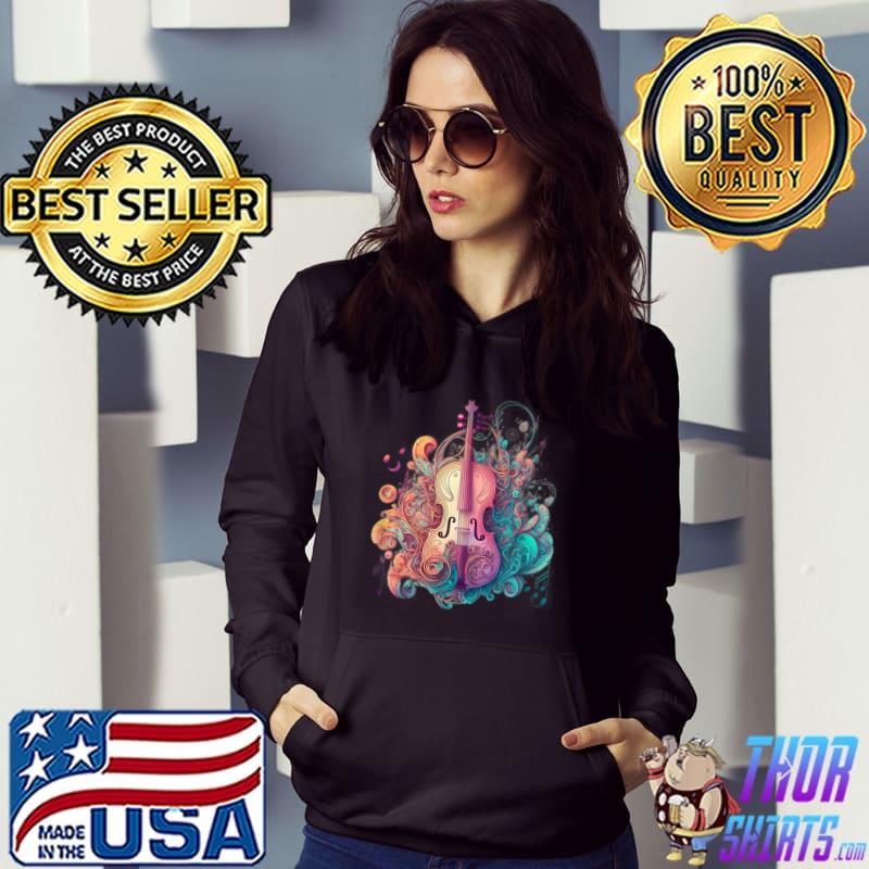 Creative Colorful Cello Illustration T-Shirt Hoodie