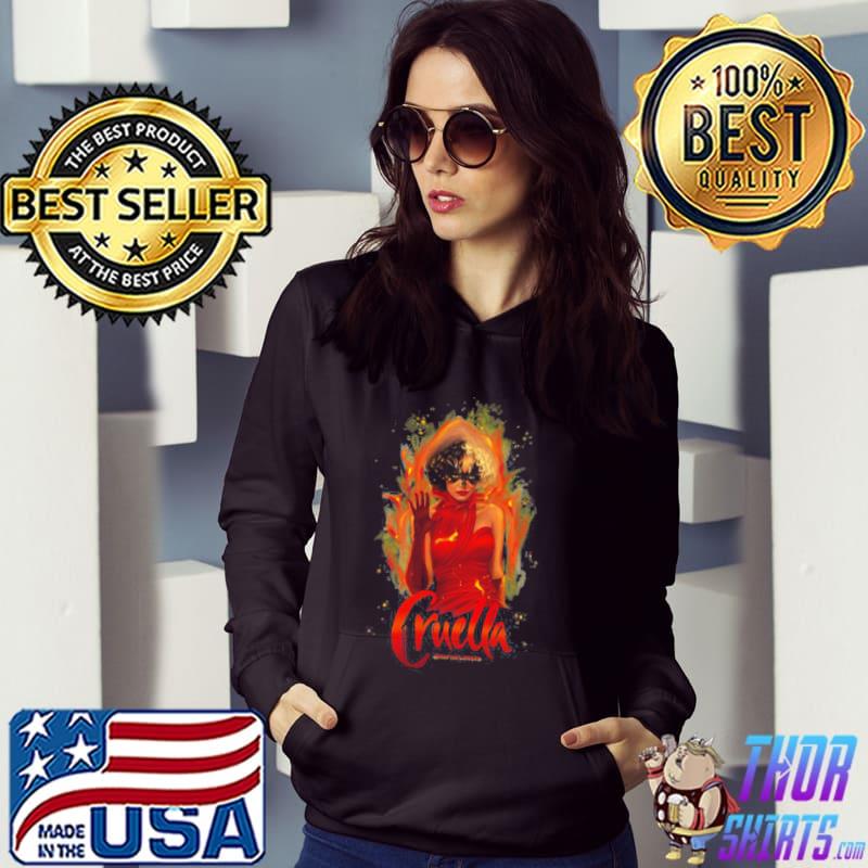 Cruella in flames emma stone movie classic s Hoodie