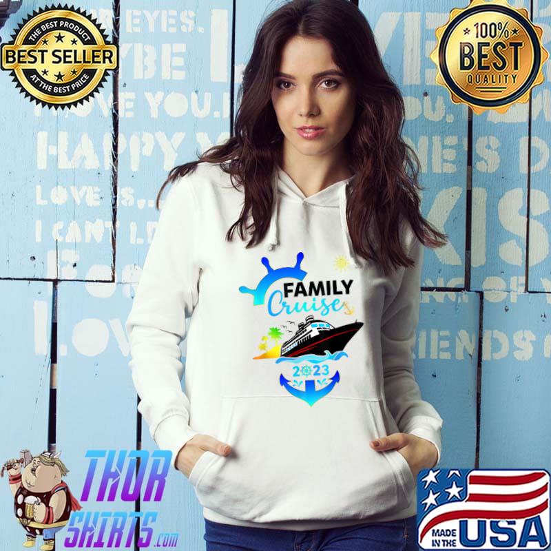 Cruise Family Vacation Matching Group Crew Squad 2023 Retro T-Shirt Hoodie
